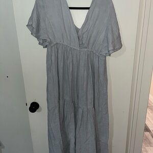 Cozy Earth Chic Gray Maxi Dress